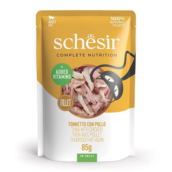 Schesir Tuna & Chicken ТУНЕЦ и КУРИЦА влажный корм консервы для кошек 85 г (171016) Schesir Tuna & Chicken ТУНЕЦ и КУРИЦА влажный корм консервы для кошек 85 г (171016)